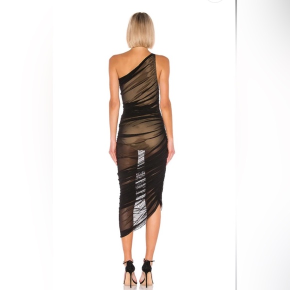 REVOLVE Norma Kamali Diana Mesh Dress | Small | Black - Picture 3 of 6